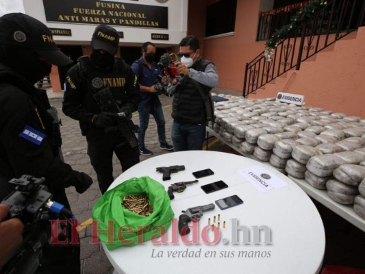 El decomiso de droga a la pandilla 18 en colonia El Pedregal, valorada en millón y medio (FOTOS)