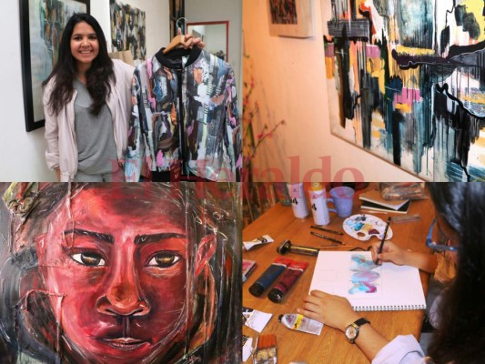 Helga Sierra, joven hondureña que lleva su arte abstracto a otro nivel