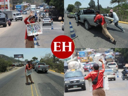 FOTOS: Sin dinero ni comida, hondureño pide apoyo para subsistir con sus hijos