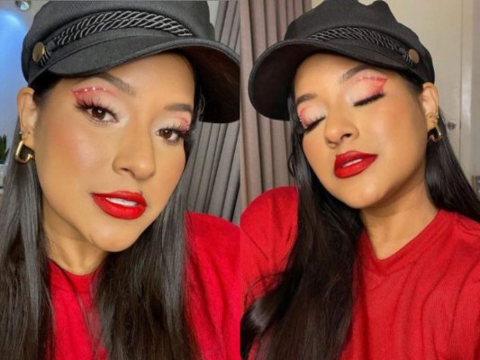 Hondureña Kriz Reales es sensación en redes por sus impresionantes looks de maquillaje