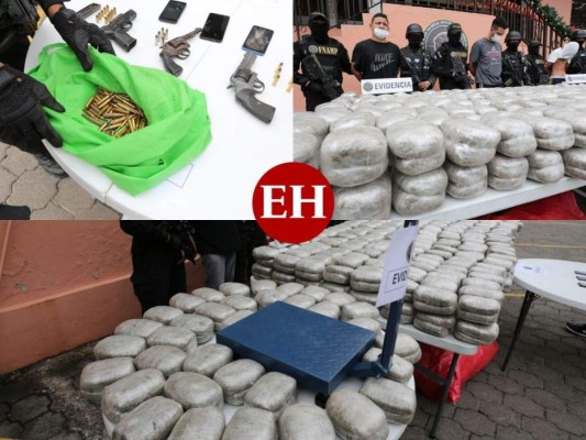 El decomiso de droga a la pandilla 18 en colonia El Pedregal, valorada en millón y medio (FOTOS)