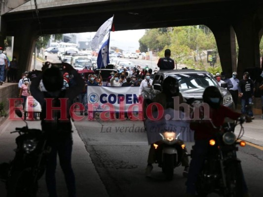 Así fue la protesta de maestros en la capital contra la intervención del Inprema