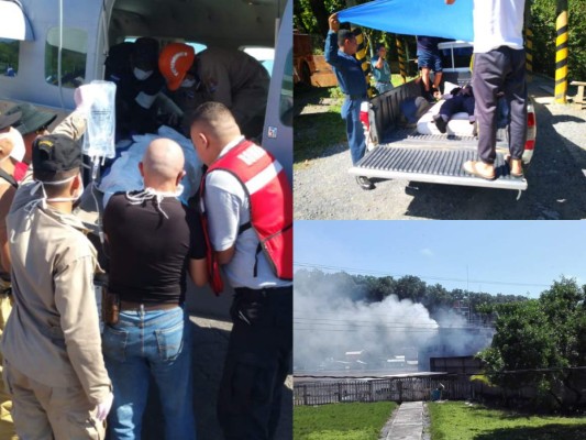 FOTOS: Las imágenes que dejó la explosión del buque Punta Caxinas de la Fuerza Naval