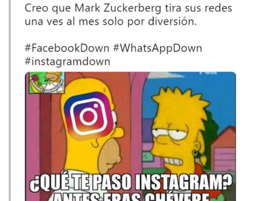 Reportan caída de Facebook, Instagram y WhatsApp y los usuarios se burlan con memes