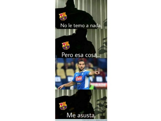 Los divertidos memes del empate entre Napoli y Barcelona