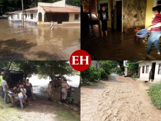 FOTOS: Casas y calles inundadas dejan fuertes lluvias en el país