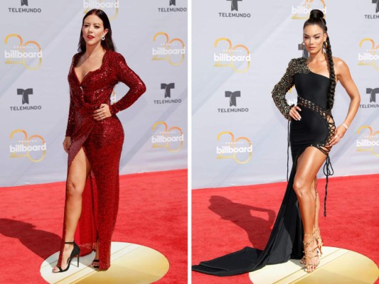 Las estrellas desafiaron las altas temperaturas en Las Vegas con sus vestidos a su paso por la alfombra roja de los Billboards 2018