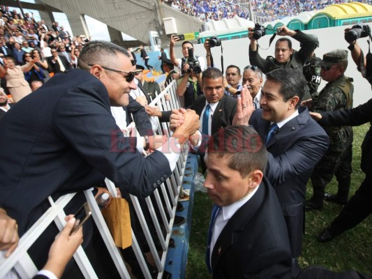 Las imágenes que no vio de la toma de posesión de Juan Orlando Hernández