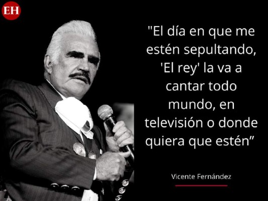 12 frases memorables de Vicente Fernández