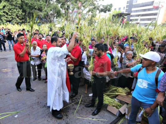 Honduras recibe la Semana Santa con miles de ramos en Tegucigalpa