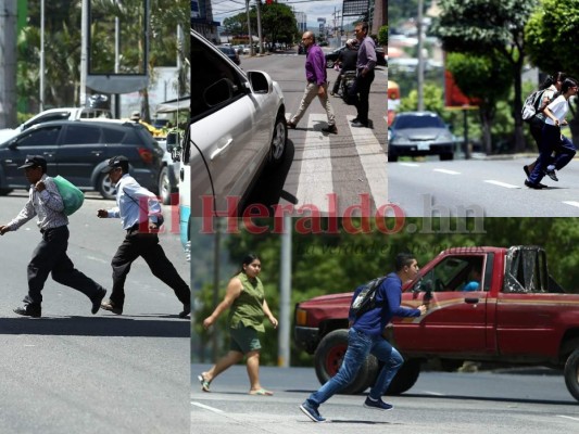 FOTOS: Capitalinos al filo de la muerte al atravesar peligrosos cruces  