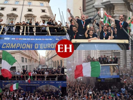 Celebración por campeonato de Italia en la Euro desata la locura en las calles de Roma