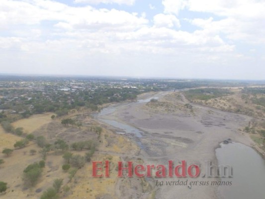 La sequía del río Choluteca reflejada en ocho imágenes