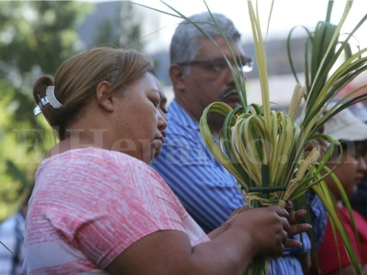 Honduras recibe la Semana Santa con miles de ramos en Tegucigalpa