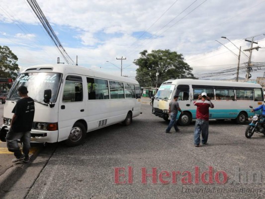 Colapsada la capital durante protesta de transportistas este lunes