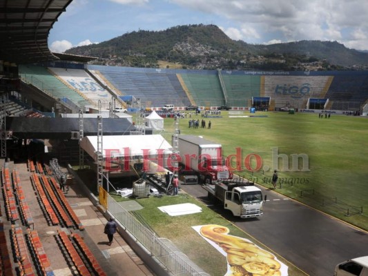 FOTOS: Los preparativos en el Estadio previo al 15 de septiembre