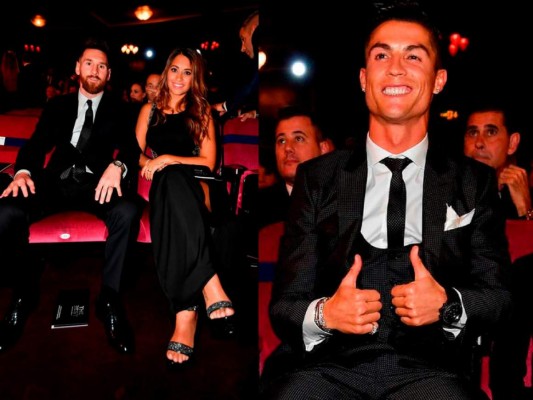 Así se comportaron Messi y Cristiano Ronaldo en los premios 'The Best'