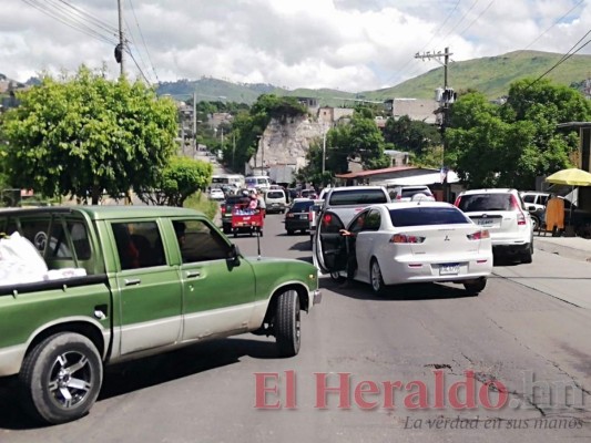 Colapsada la capital durante protesta de transportistas este lunes