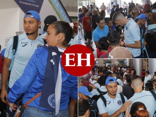 FOTOS: Entre abrazos y selfies, así viajó Motagua a Costa Rica para la final ante Saprissa