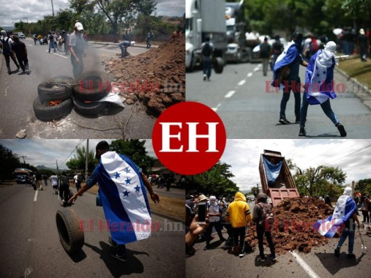 FOTOS: Bloqueos y enfrentamientos en el bulevar Fuerzas Armadas