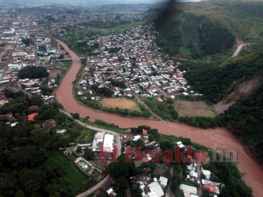 FOTOS: Así se ve desde lo alto la capital de Honduras tras golpe de Eta