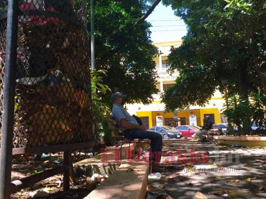 Abandonado y lleno de basura, así está el parque La Libertad de Comayagüela