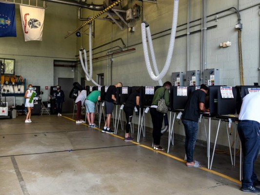 Las imágenes del ambiente electoral en Estados Unidos