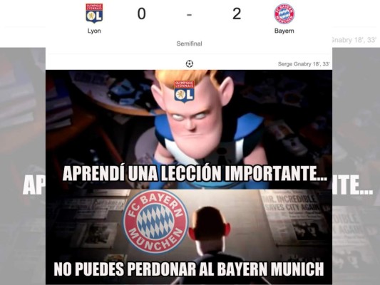 Los divertidos memes que dejó la victoria 3-0 del Bayern sobre el Lyon