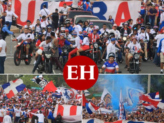 FOTOS: A bordo de motos, con banderas y cánticos, así fue la llegada de la Ultra Fiel al Estadio Nacional