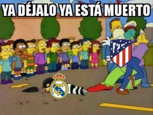 Con memes se burlan del Real Madrid: recibió una paliza 7-3 del Atlético de Madrid