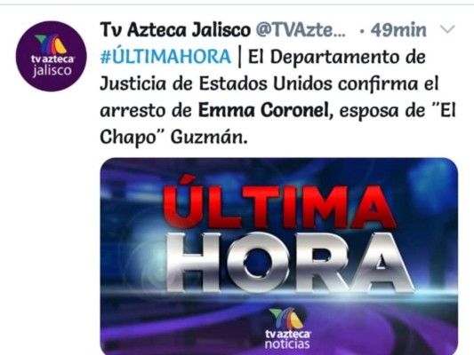 Así informa el mundo sobre la captura de Emma Coronel, esposa de 'El Chapo'