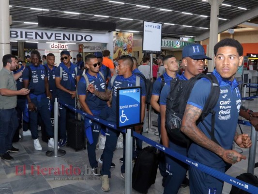 Las mejores imágenes de la salida de la Selección de Honduras hacia Estados Unidos