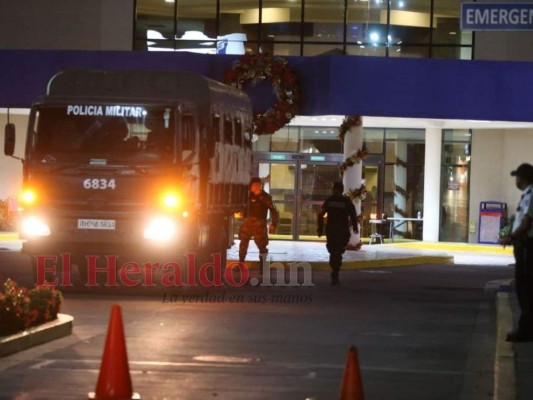 Incertidumbre y zozobra: Así fue militarizado hospital privado para atender a recluso en Tegucigalpa