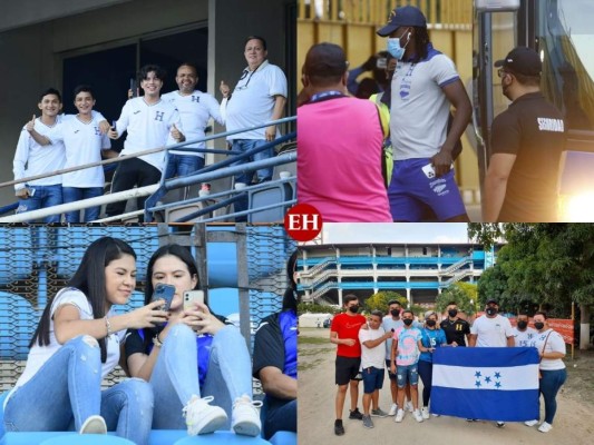 El ambiente en el estadio Olímpico previo al Honduras-Jamaica