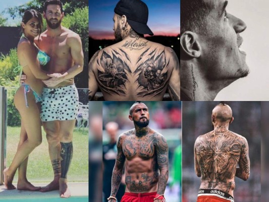 FOTOS: Conoce los tatuajes más extravagantes de los mejores futbolistas del mundo