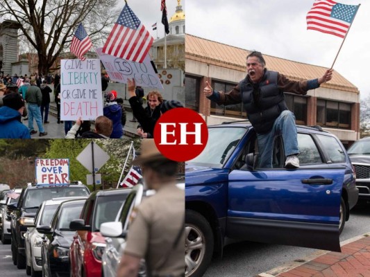 Alentados por Trump, miles exigen el fin de la cuarentena por Covid-19