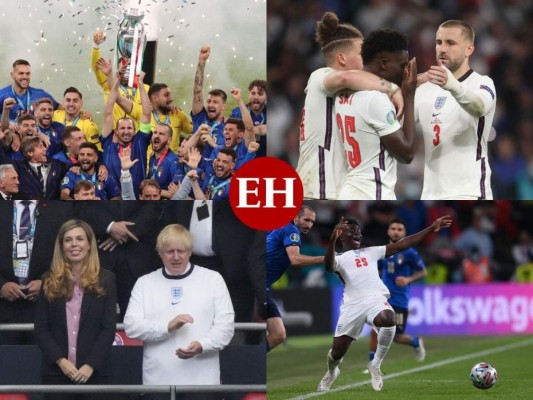 La celebración italiana, la decepción inglesa e invitados de lujo en Wembley: la final de la Euro en imágenes