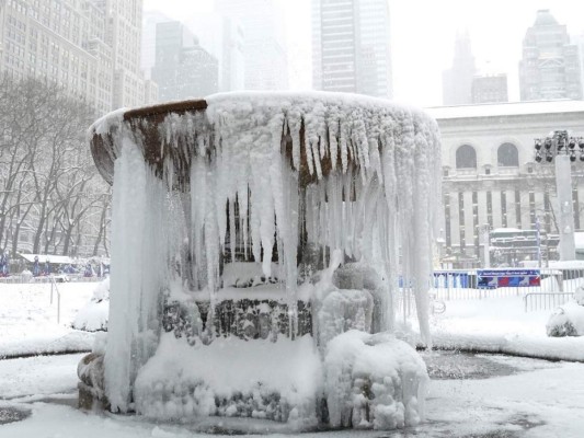 Las imágenes más impresionantes de la nevada en Nueva York