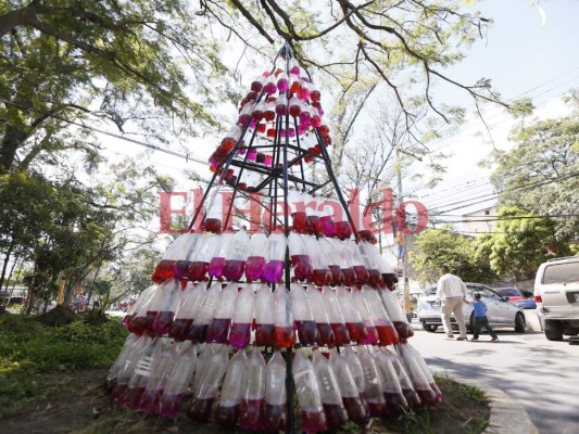 Fotos: Así promueven la ecológica Navidad en barrios deprimidos de la capital de Honduras