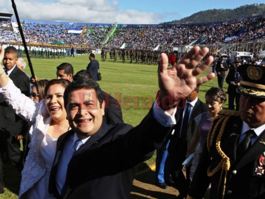 El antes y después de las tomas de posesión de Juan Orlando Hernández