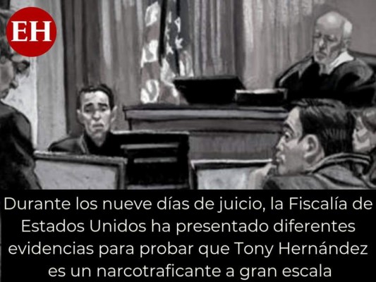 Las pruebas clave que presentó la fiscalía contra Tony Hernández