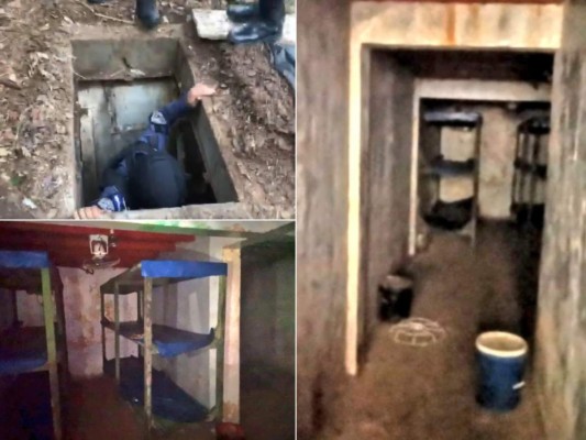 FOTOS: Así es el amueblado túnel de la Mara Salvatrucha en El Merendón