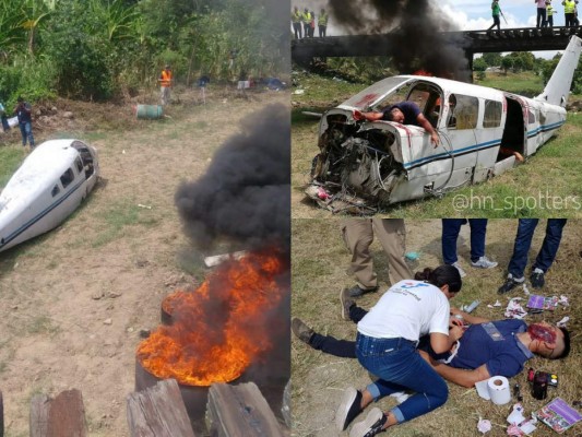 Así fue el simulacro de accidente aéreo desarrollado en el puente Negro de La Lima, Cortés