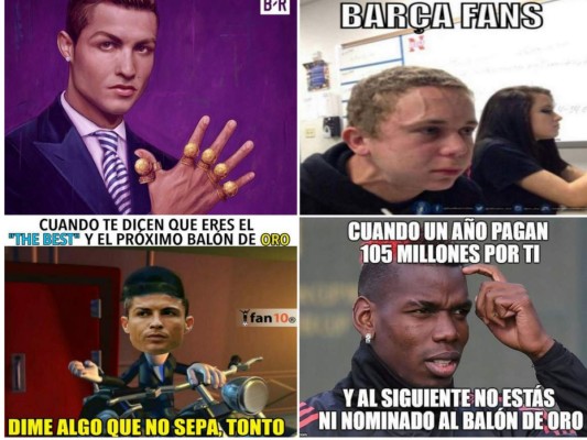 Los mejores memes que nos dejó el quinto Balón de Oro para Cristiano Ronaldo