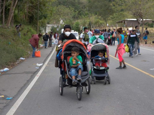 Las 20 fotos más impactantes de la caravana migrante