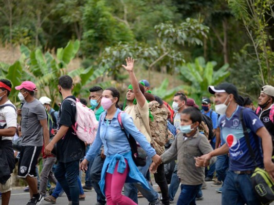 Las 20 fotos más impactantes de la caravana migrante