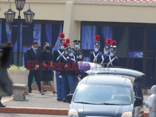 FOTOS: Con ceremonia fúnebre despiden restos del expresidente Rafael Leonardo Callejas