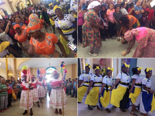 FOTOS: Pastoral Garífuna le rinde tributo a la Virgen de Suyapa en la Basílica Menor