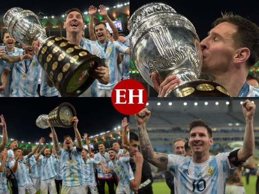 ¡Histórico! Así celebró Messi su primer título con Argentina tras ganar la Copa América