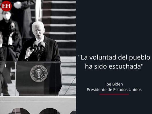 Las frases del primer discurso de Joe Biden como presidente de EEUU